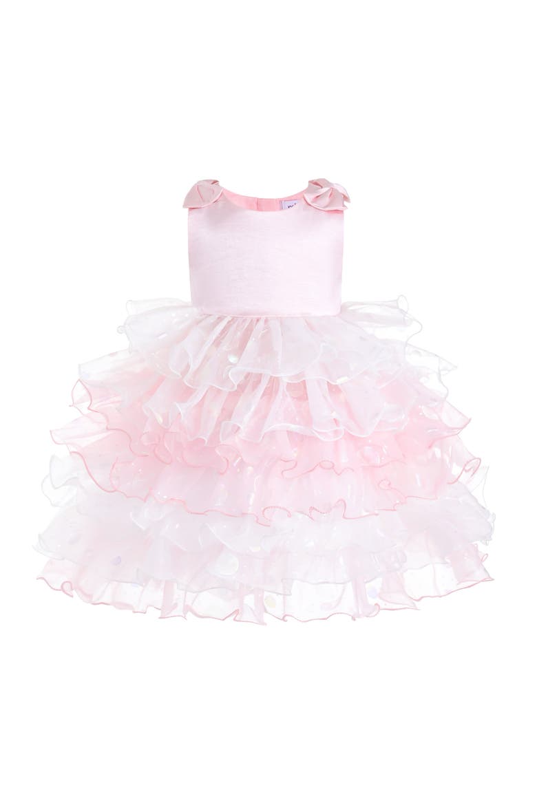 Sirin Ruffled Tulle Dress, Main, color, Pink