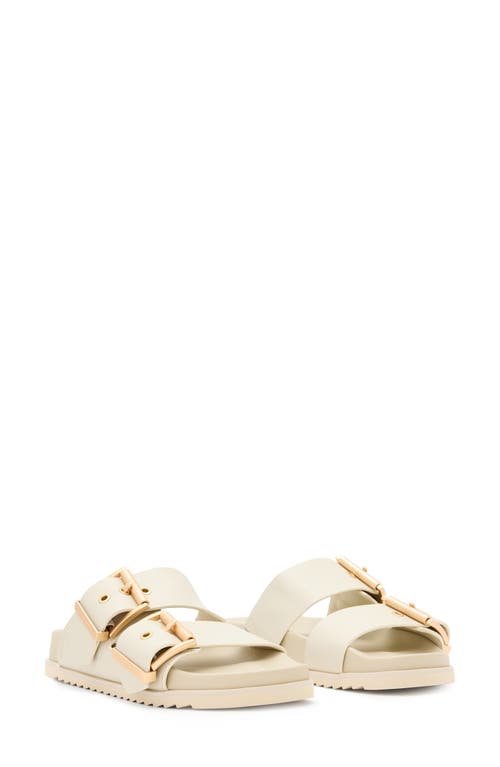 Shop Allsaints Sian Slide Sandal In Chalk