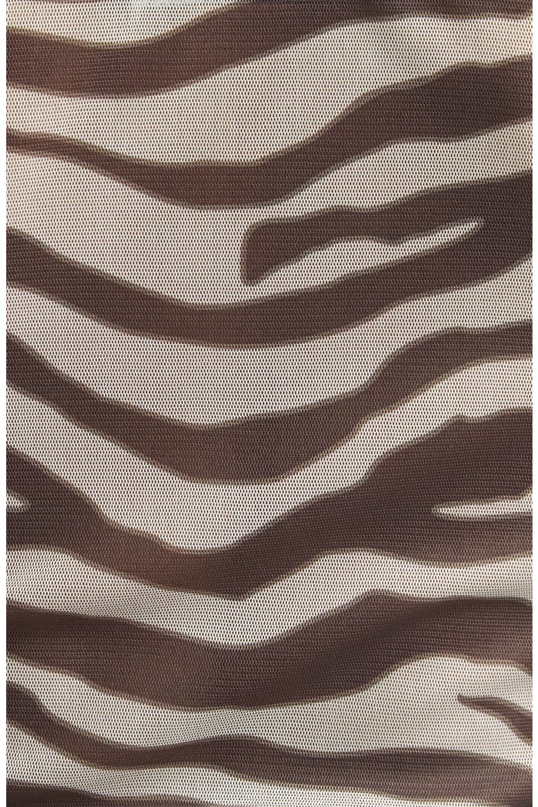 Wyatt Zebra Print Bodysuit, Alternate, color, NATURAL ZEBRA