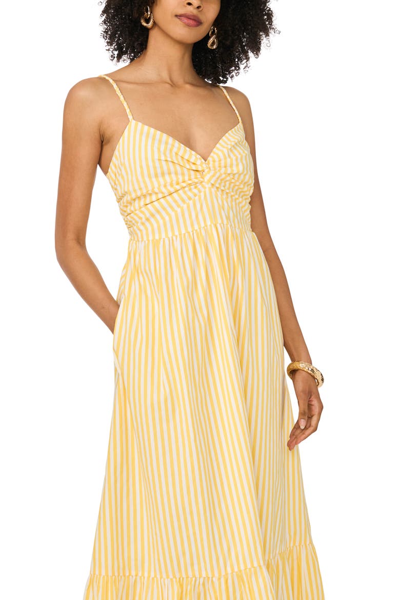 Overlapping Bodice Maxi Dress, Alternate, color, SNAPDRAGON