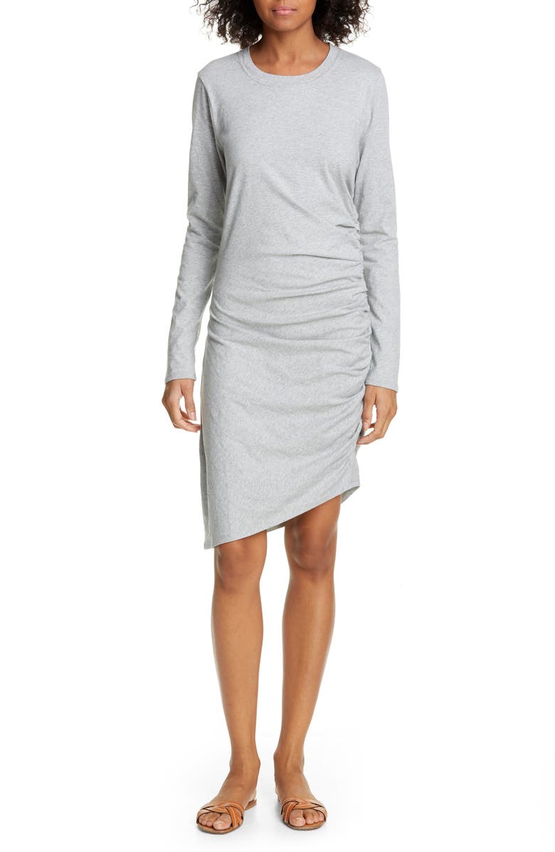 Veronica Beard Jaelyn Long Sleeve Ruched Dress, Main, color, 