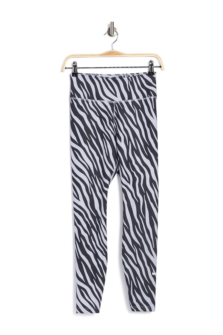 One Icon Clash 7/8 Printed Leggings, Alternate, color, PURP C/WHITE