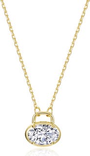 Lafonn Oval Lock Necklace