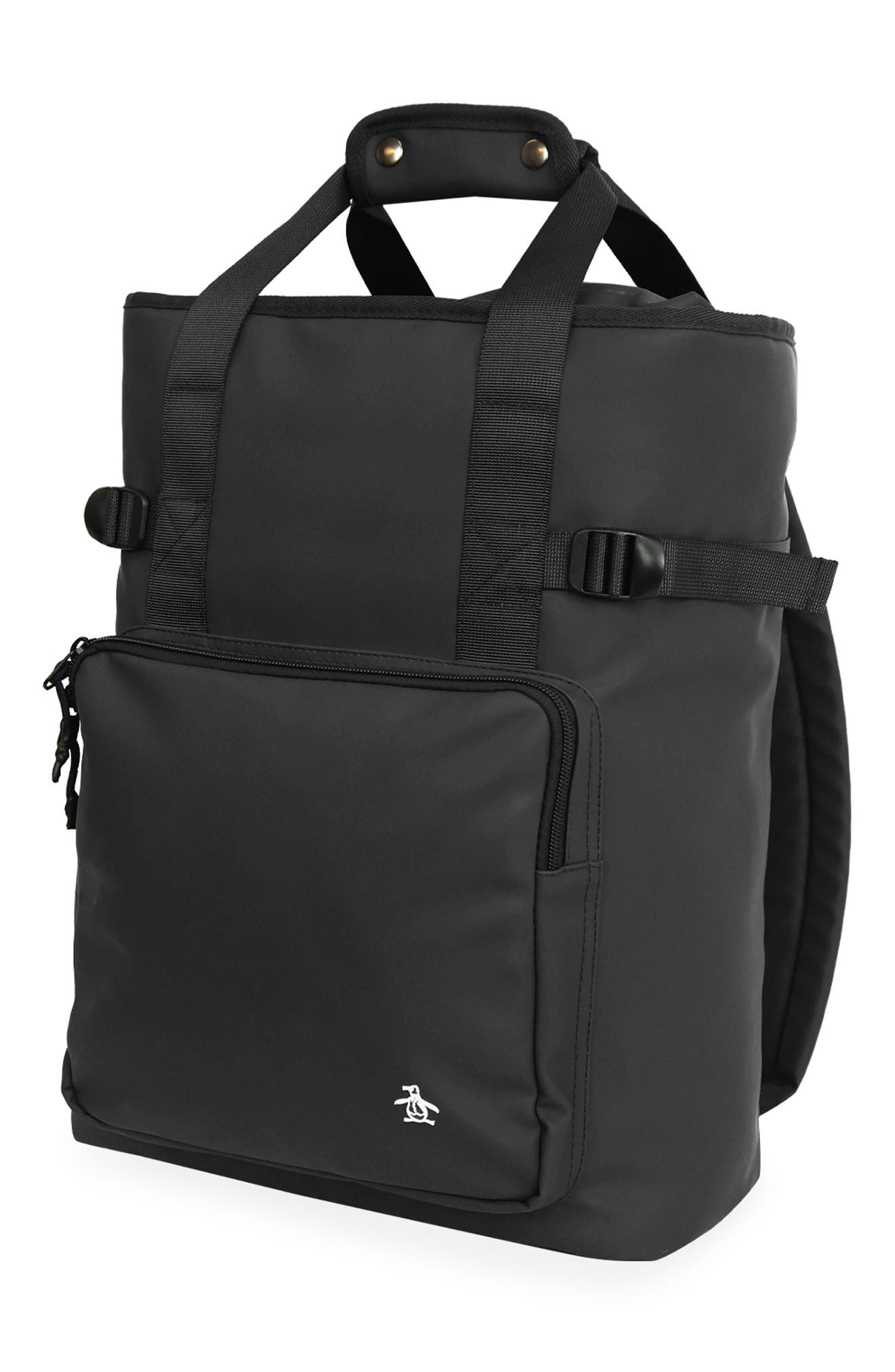 Original Penguin Waterproof Travel Backpack, Alternate, color, Black