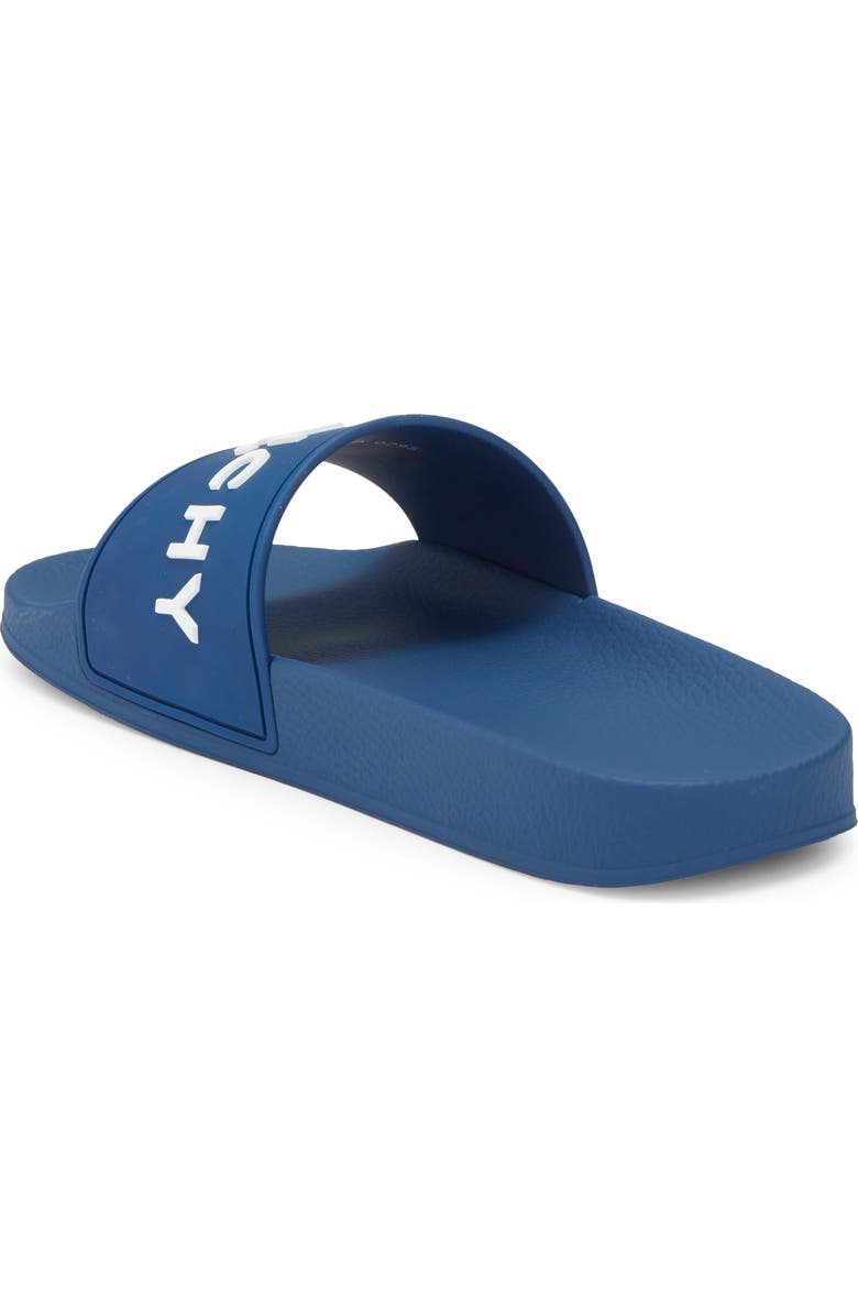 Givenchy Logo Slide Sandal, Alternate, color, Blue