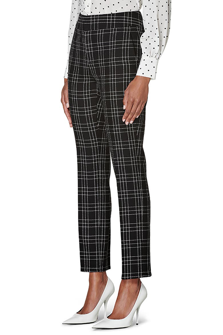 Lane Classic Check Wool Trousers, Alternate, color, BLACK CHECK