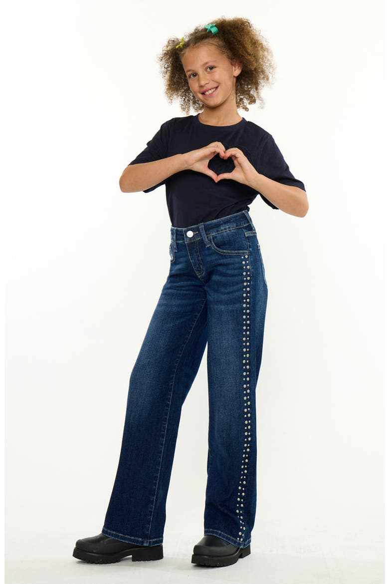 Jolie Mid Rise Slim Wide Jeans, Alternate, color, Dark Wash