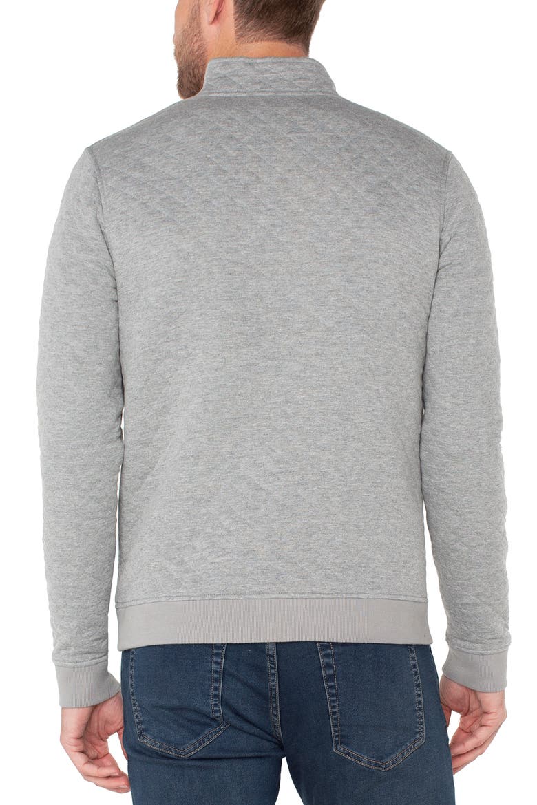 Quarter Snap Pullover, Alternate, color, HEATHER GREY