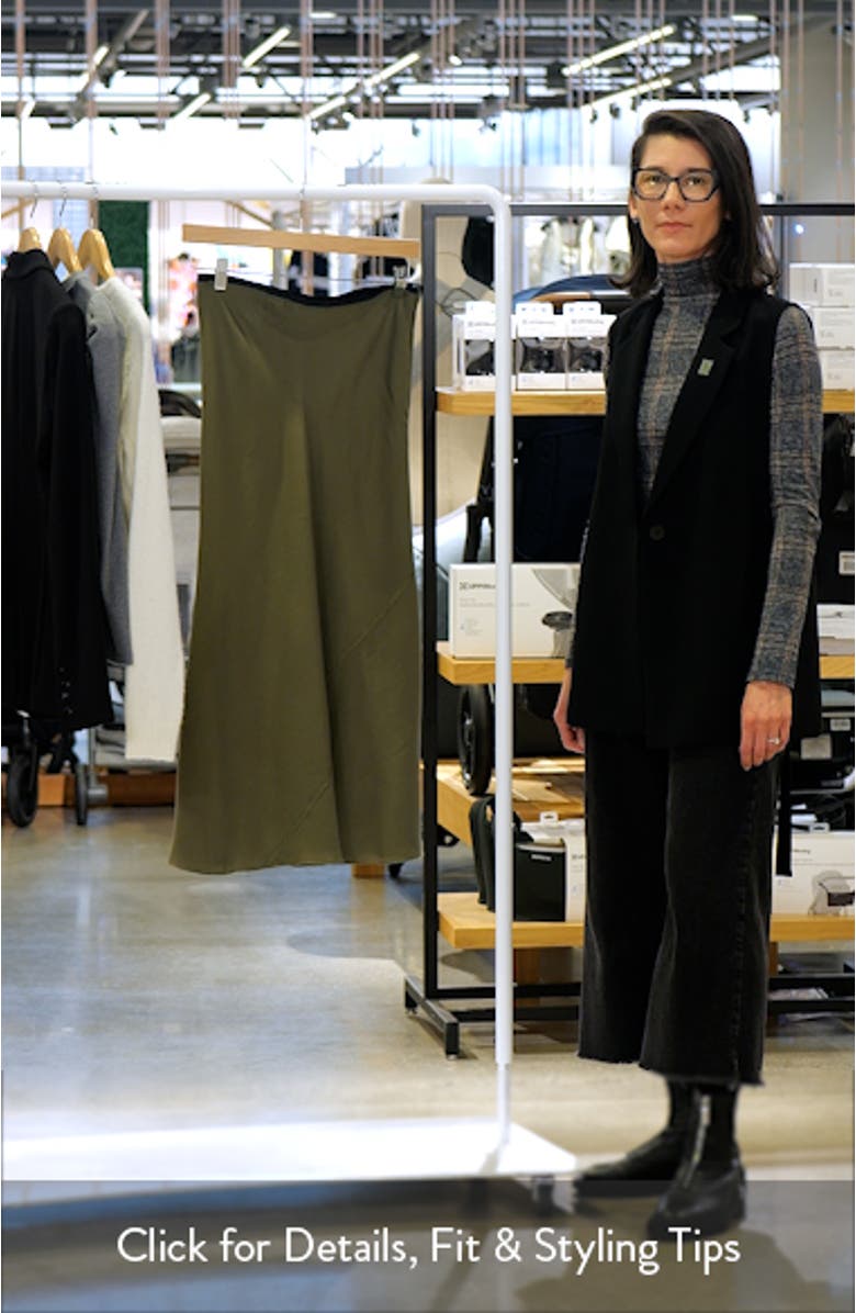 Satin Midi Skirt, sales video thumbnail