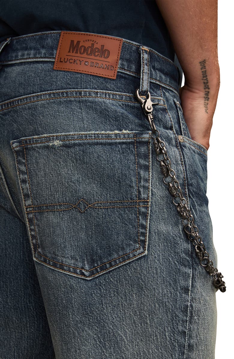 Lucky Brand 223 Straight Leg Jeans, Alternate, color, Skull Taproom