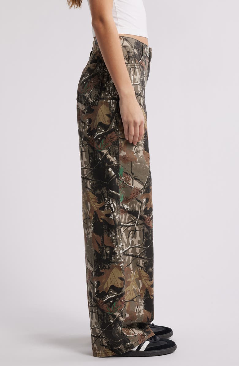 PTCL Forest Camo Wide Leg Jeans, Alternate, color, Forest Camo