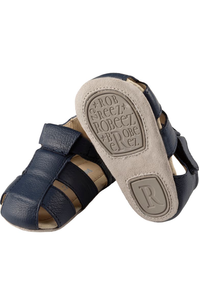 Robeez<sup>®</sup> Mathew Crib Sandal, Alternate, color, Navy
