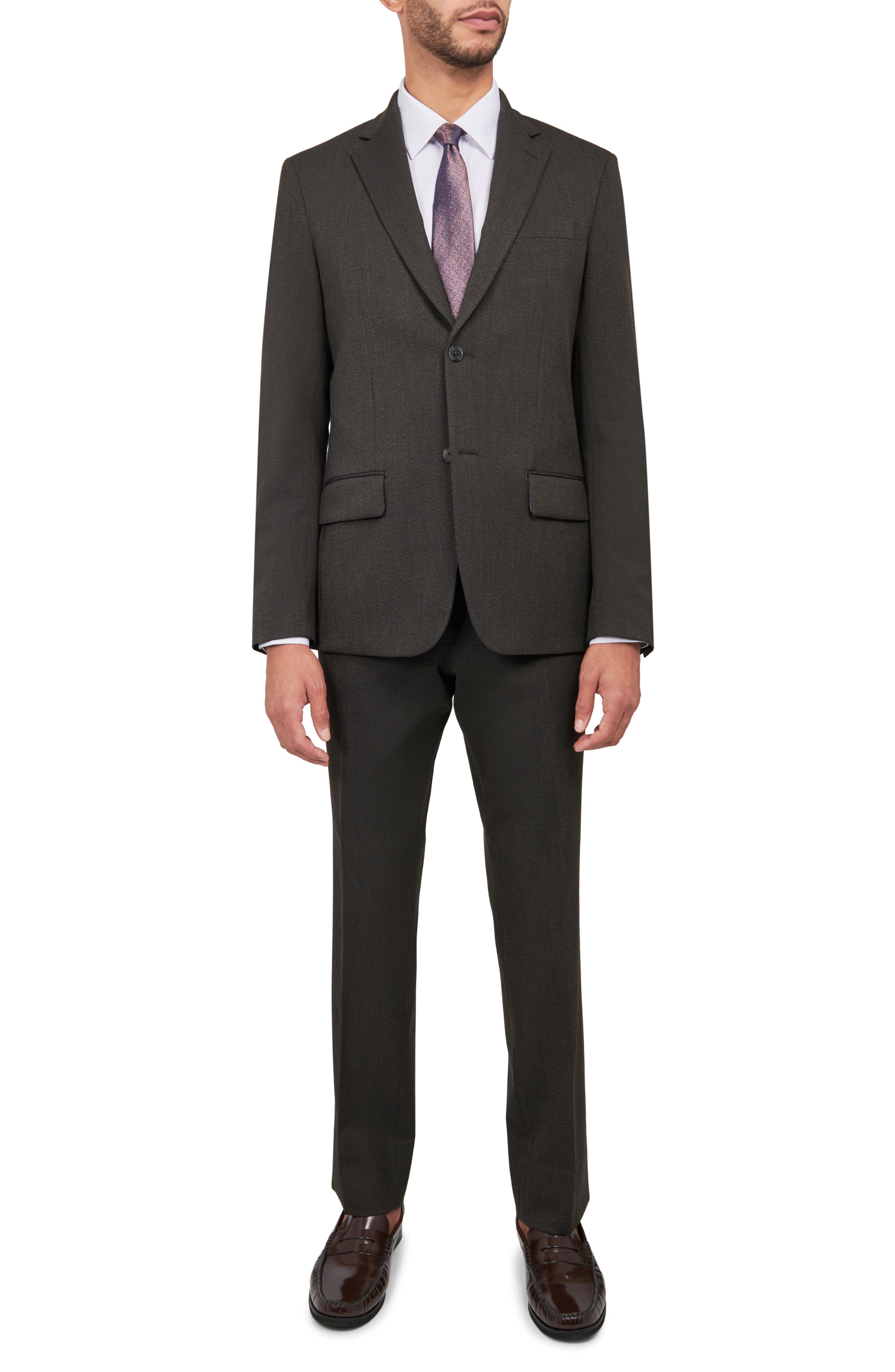 W.R.K Tailored Slim Fit Textured Suit