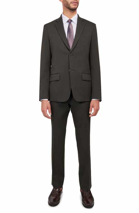 W.R.K Tailored Slim Fit Textured Suit