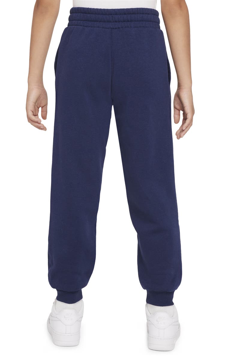 Nike Kids' Fleece Basketball Joggers, Alternate, color, Midnight Navy/ White