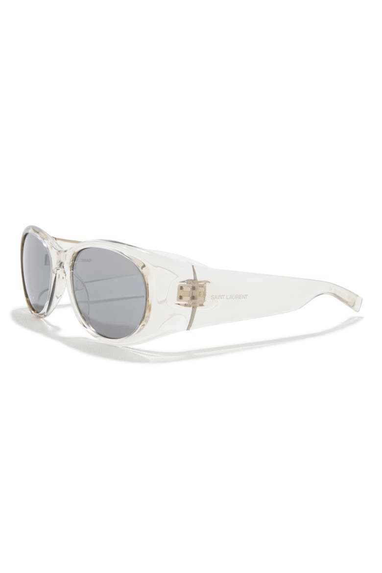 52mm Aviator Sunglasses, Alternate, color, BEIGE BEIGE SILVER