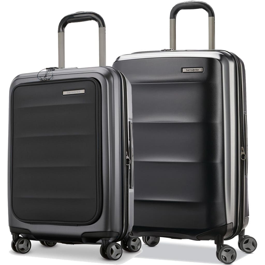 Samsonite Octiv 2-piece Set (pro 21/24) Hardside Spinner In Black