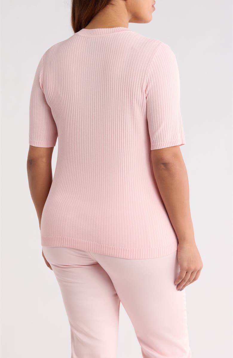 Jones New York Sutton Crewneck Short Sleeve Sweater, Alternate, color, 