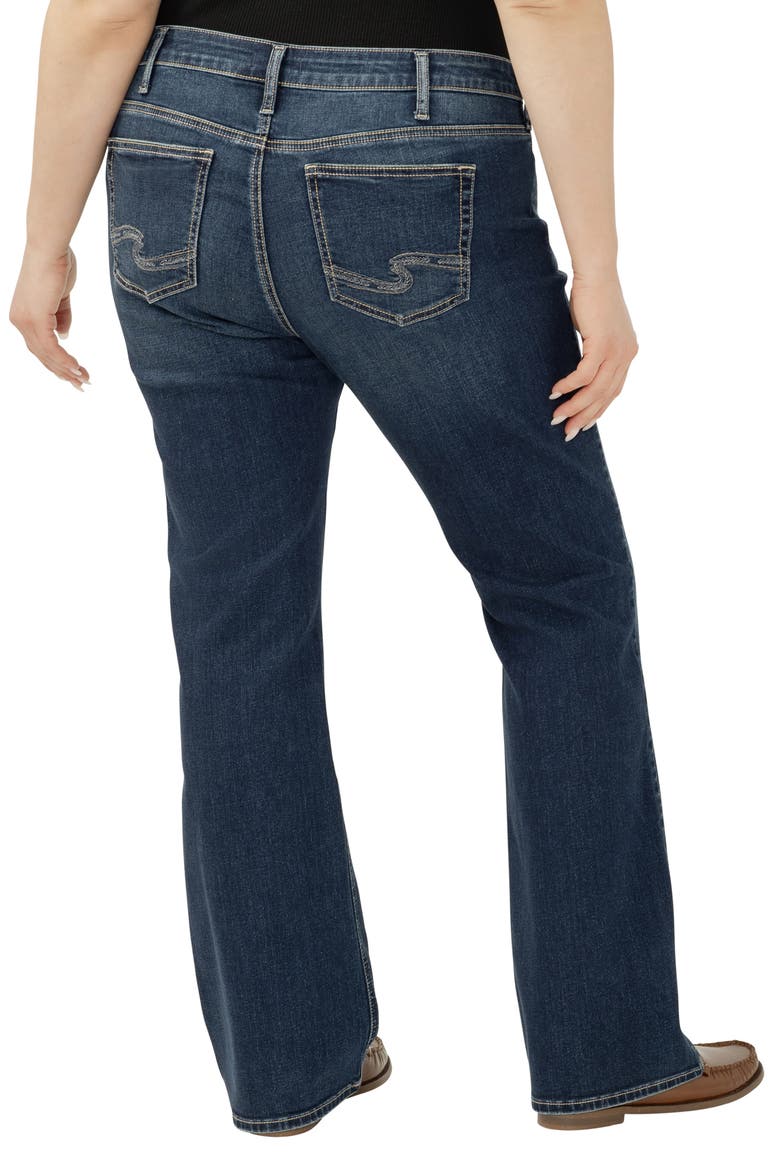 Elyse Curvy Mid Rise Bootcut Jeans, Alternate, color, HARLOW