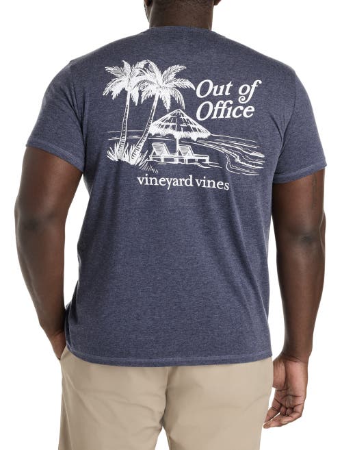 Vineyard Vines Out Of Office Short Sleeve Tee In Nautical Navy
