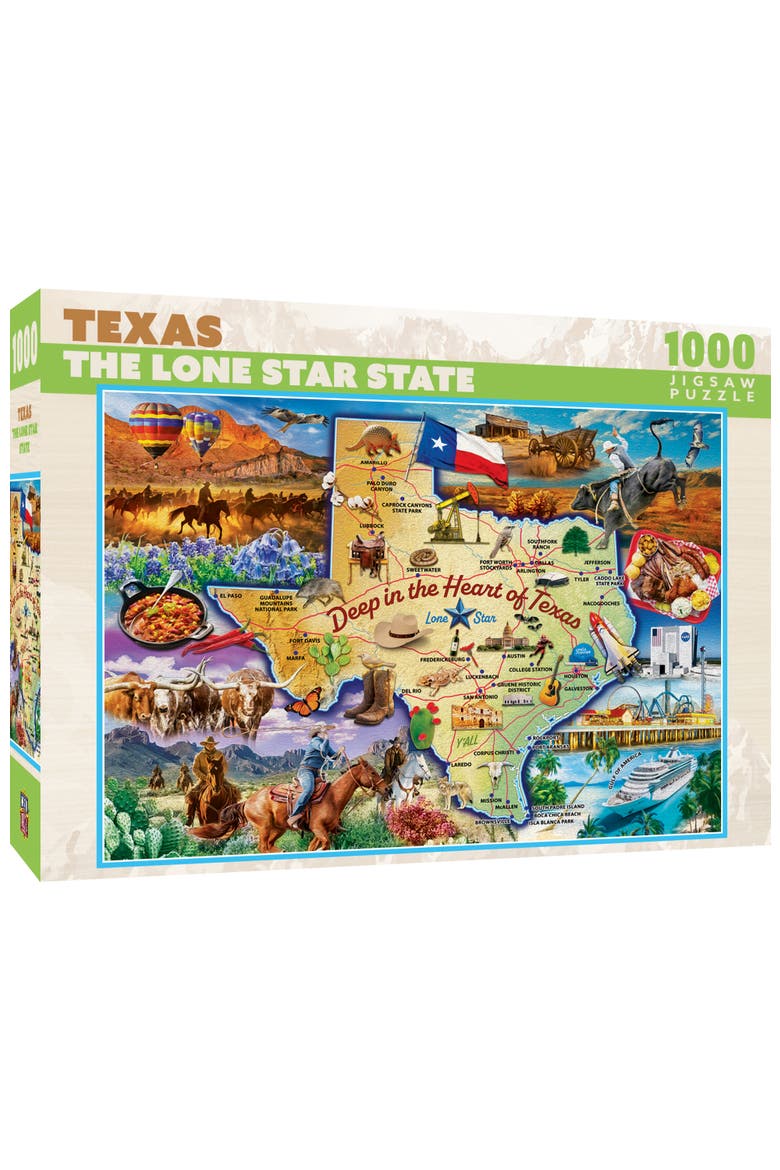 Texas Lone Star State 1000 Piece Puzzle, Main, color, Multicolor