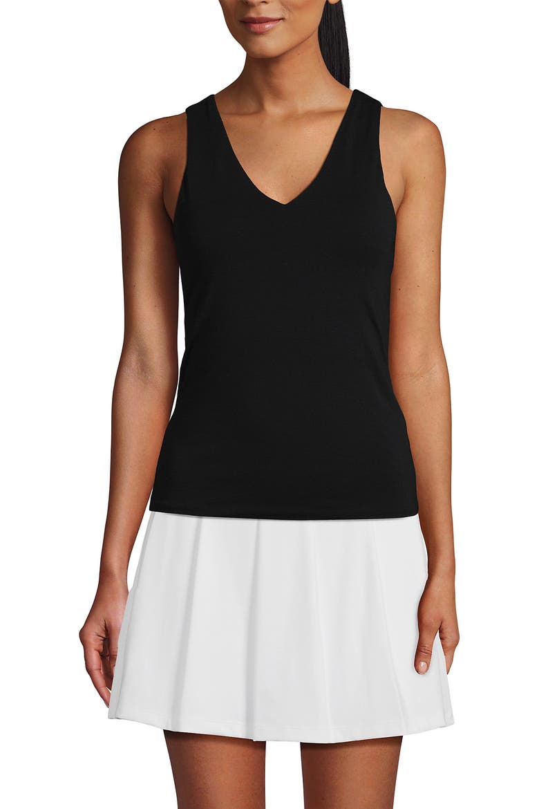 Slender Tank Top, Main, color, Black