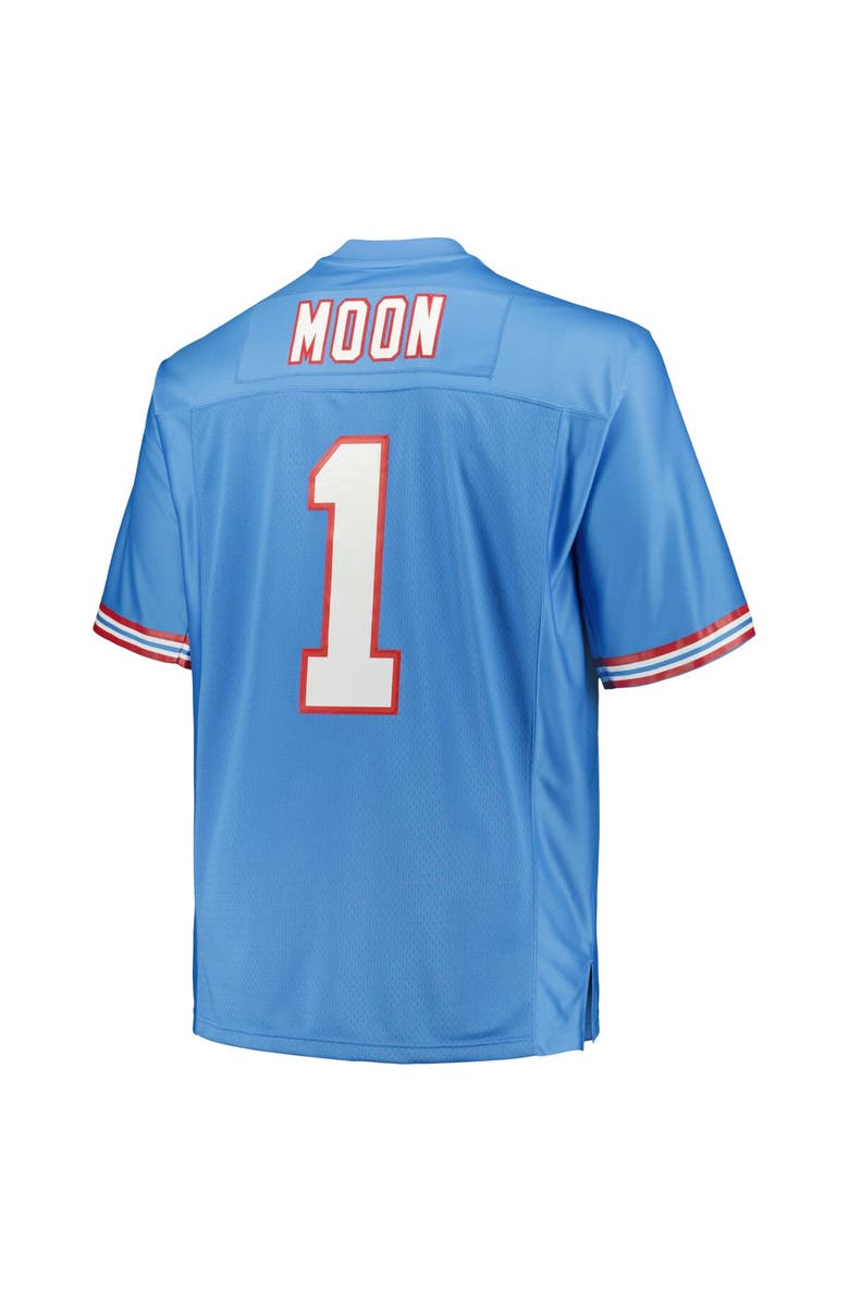 Mitchell & Ness Men's Mitchell & Ness Warren Moon Light Blue Houston Oilers Big & Tall 1993 Legacy Retired Player Jersey, Alternate, color, 
