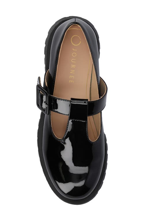 Journee Collection Suvi Mary Jane Loafer In Patent/black