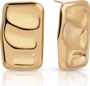 Ettika Molten Edge Stud Earrings