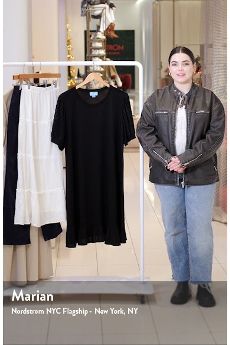 Clip Dot Puff Sleeve Dress video