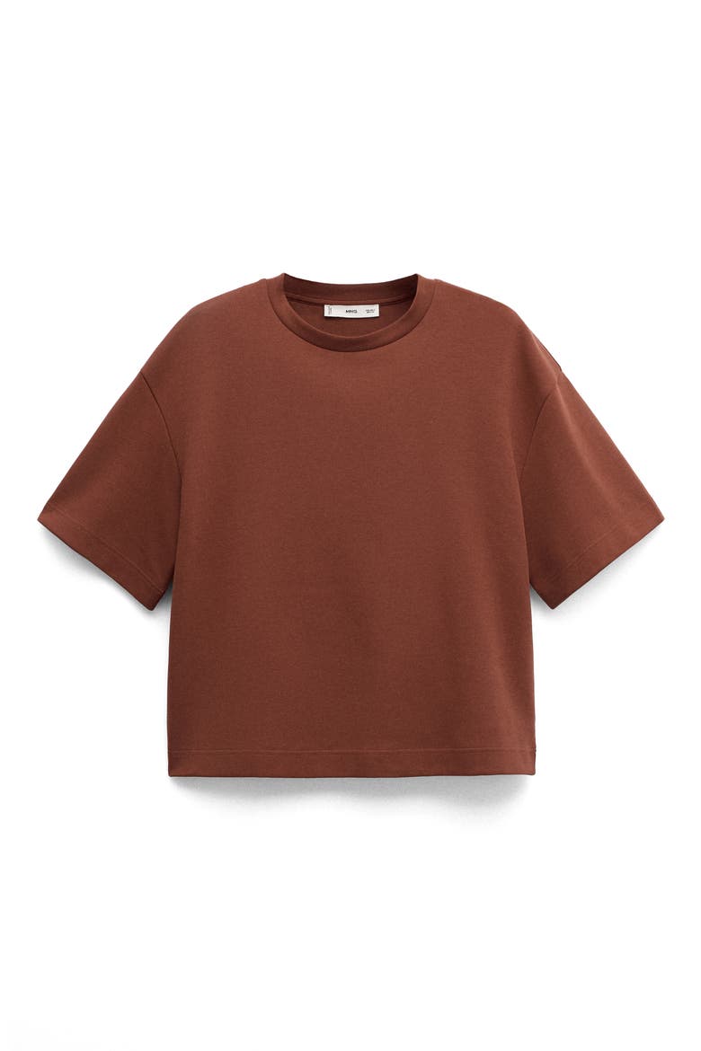 Cotton Blend T-Shirt, Alternate, color, RUSSET