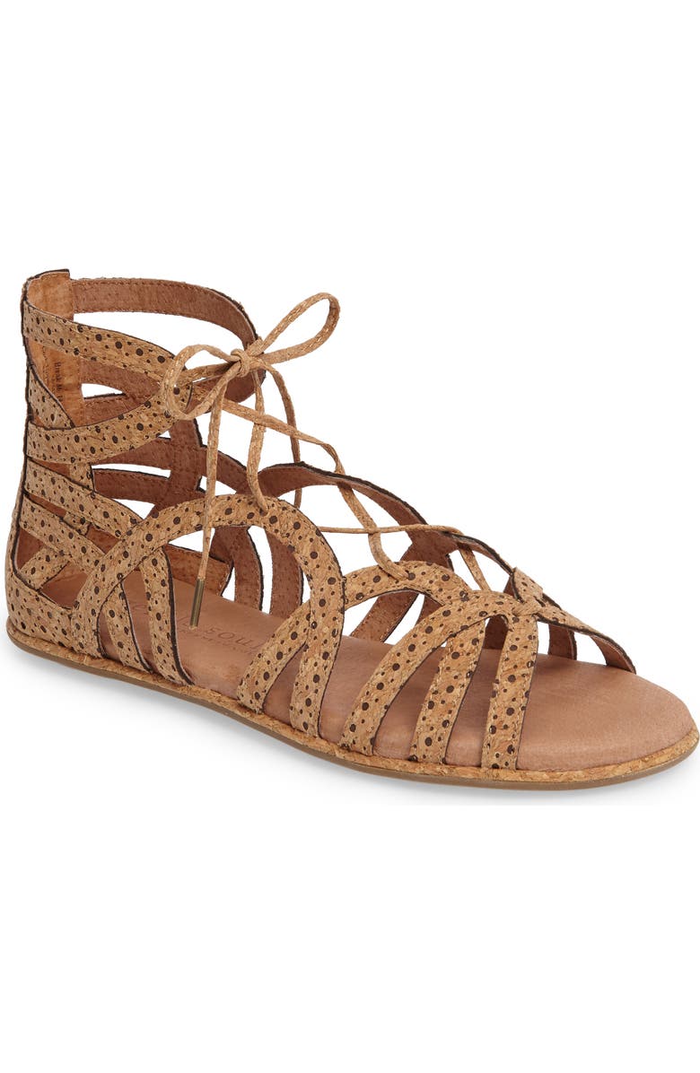 Gentle Souls by Kenneth Cole 'Break My Heart 3' Cage Sandal, Main, color, Natural Combo