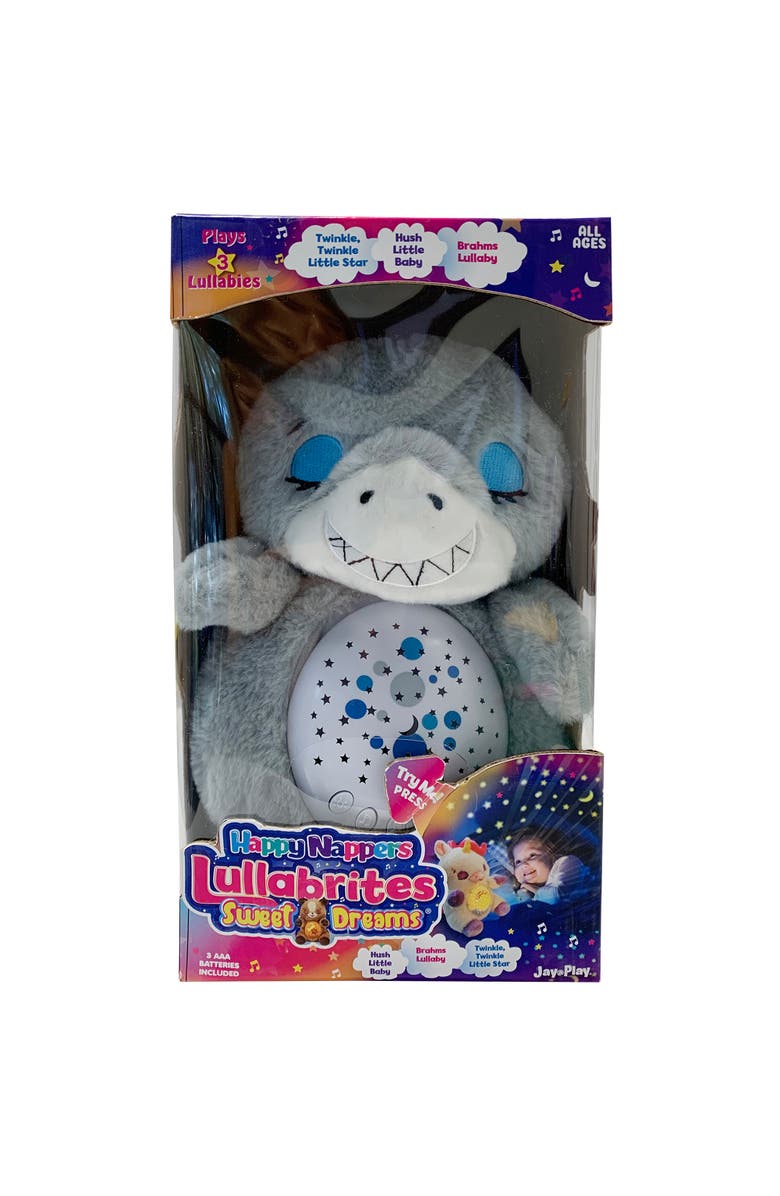 Happpy Nappers Lullabrites Sweet Dreams Shark Lights and Sounds Animal Plush, Alternate, color, Multicolored