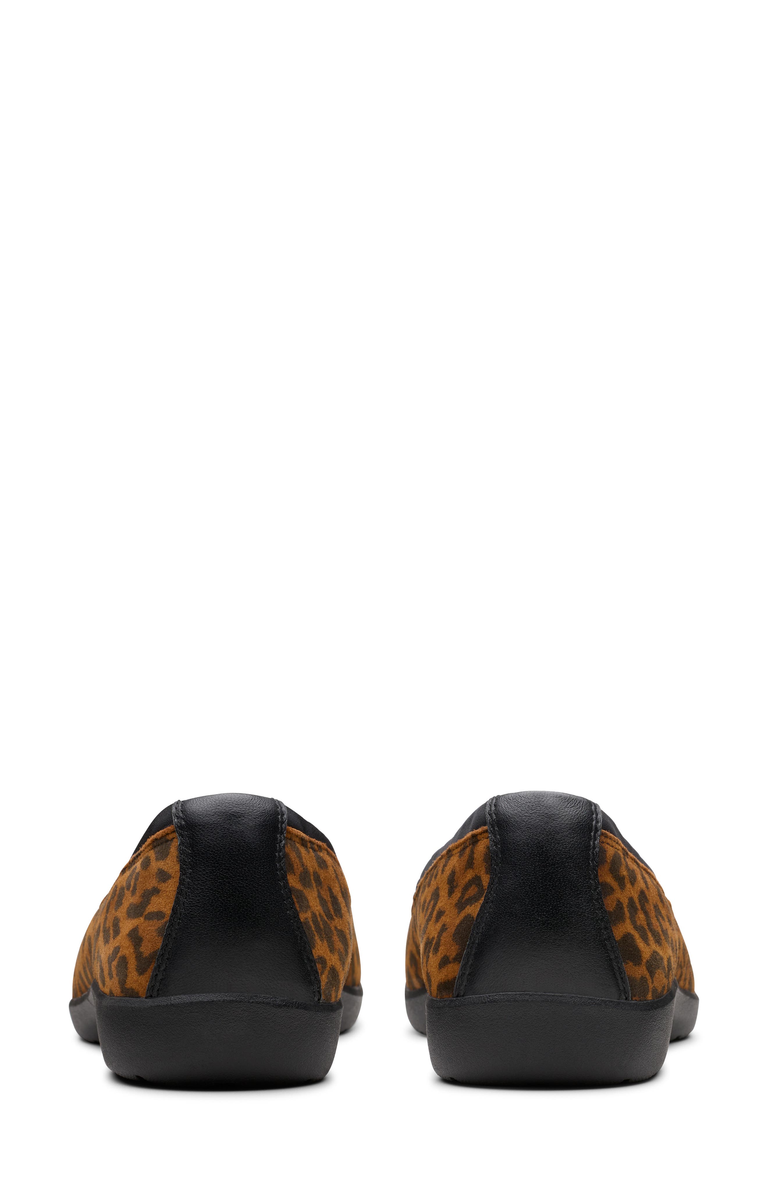 Clarks<sup>®</sup> Meadow Rose Cap Toe Flat, Alternate, color, Leopard Print