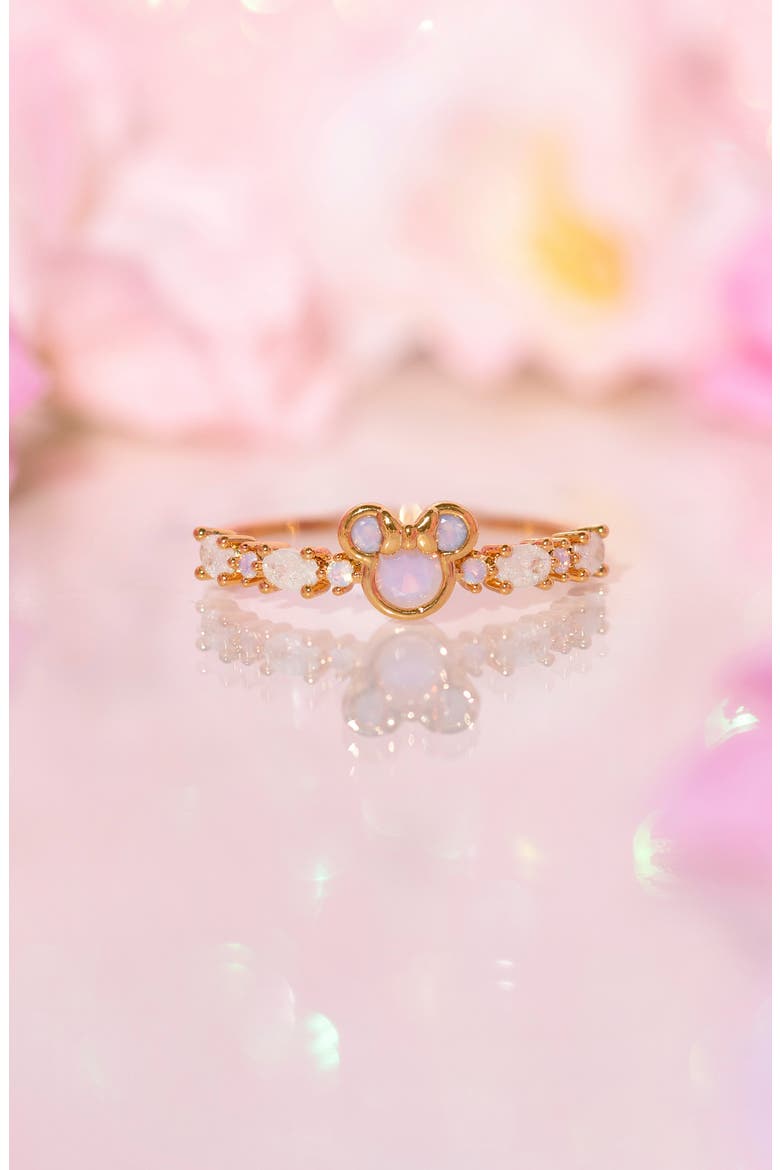Kids' Disney® Minnie Mouse Cubic Zirconia Ring, Alternate, color, GOLD
