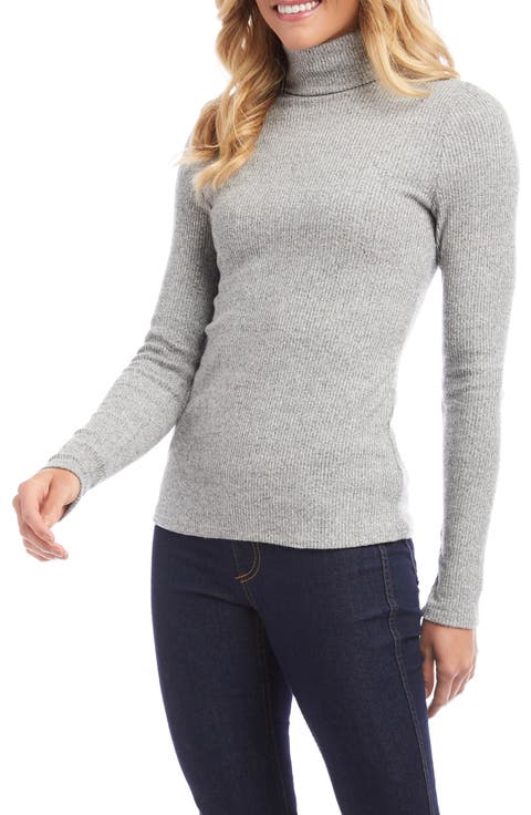 Rib Turtleneck Top
