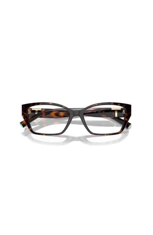 Tiffany & Co . 54mm Rectangle Optical Glasses In Brown