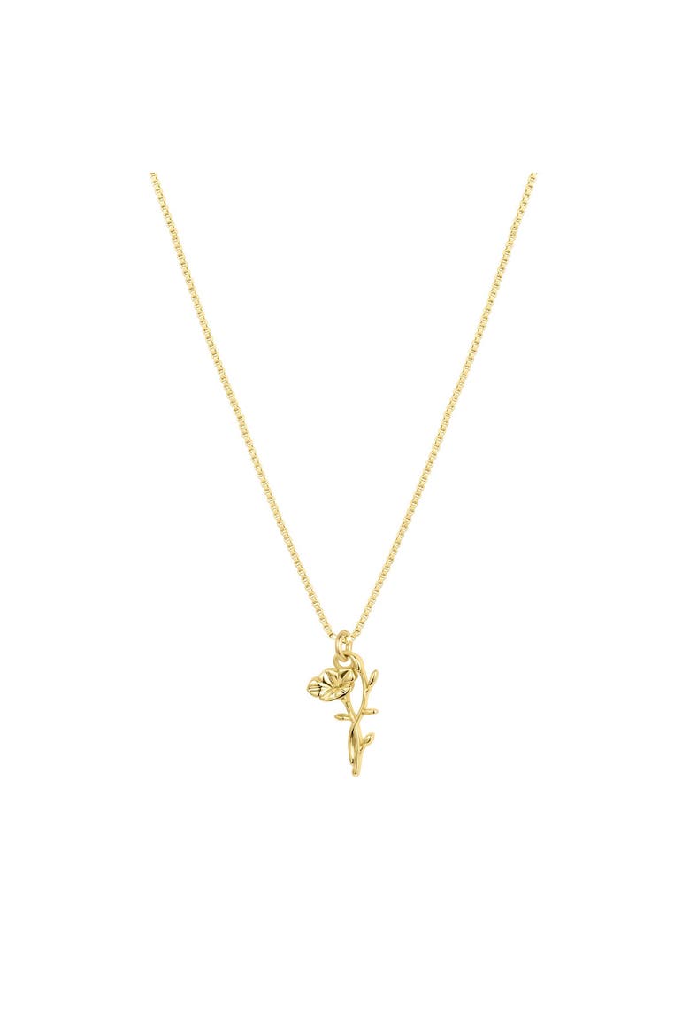 Elsie Birth Flower Necklace, Main, color, Gold / September