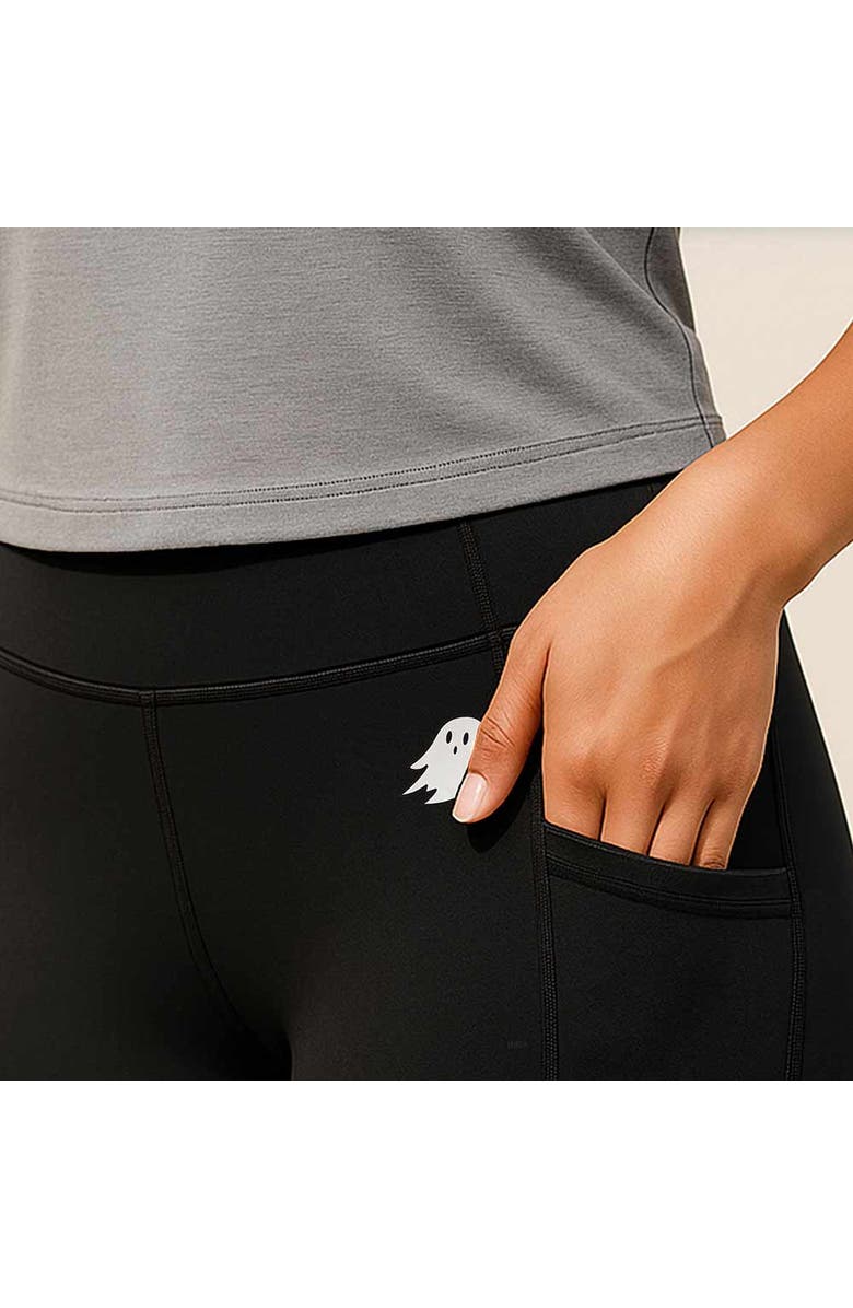 Dalix Ghost Active Mid Weight Leggings, Alternate, color, Black