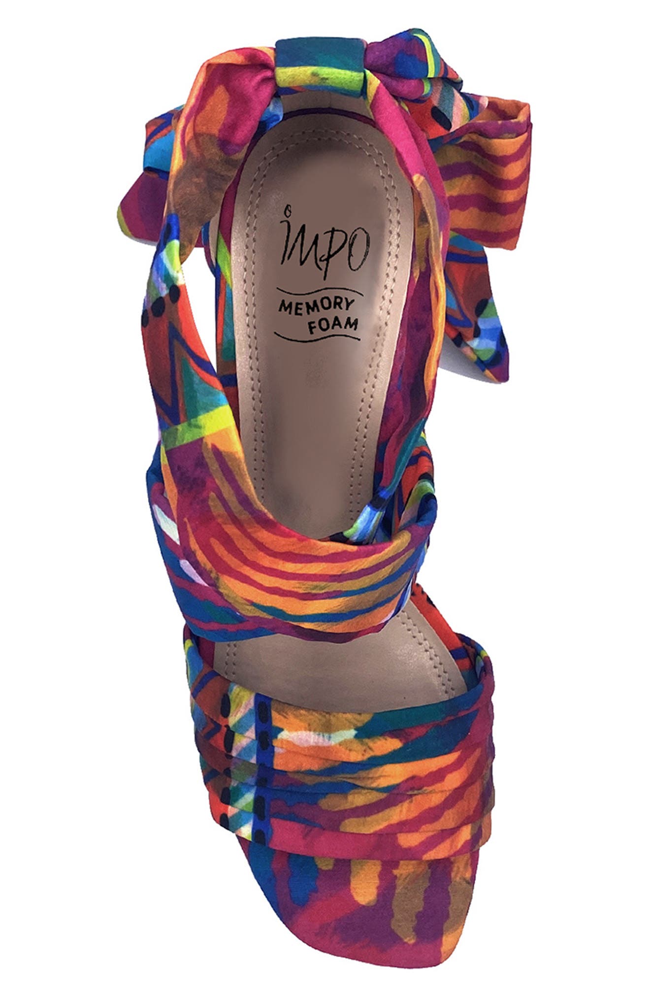 Ozara Ankle Wrap Wedge Sandal, Alternate, color, POP PINK