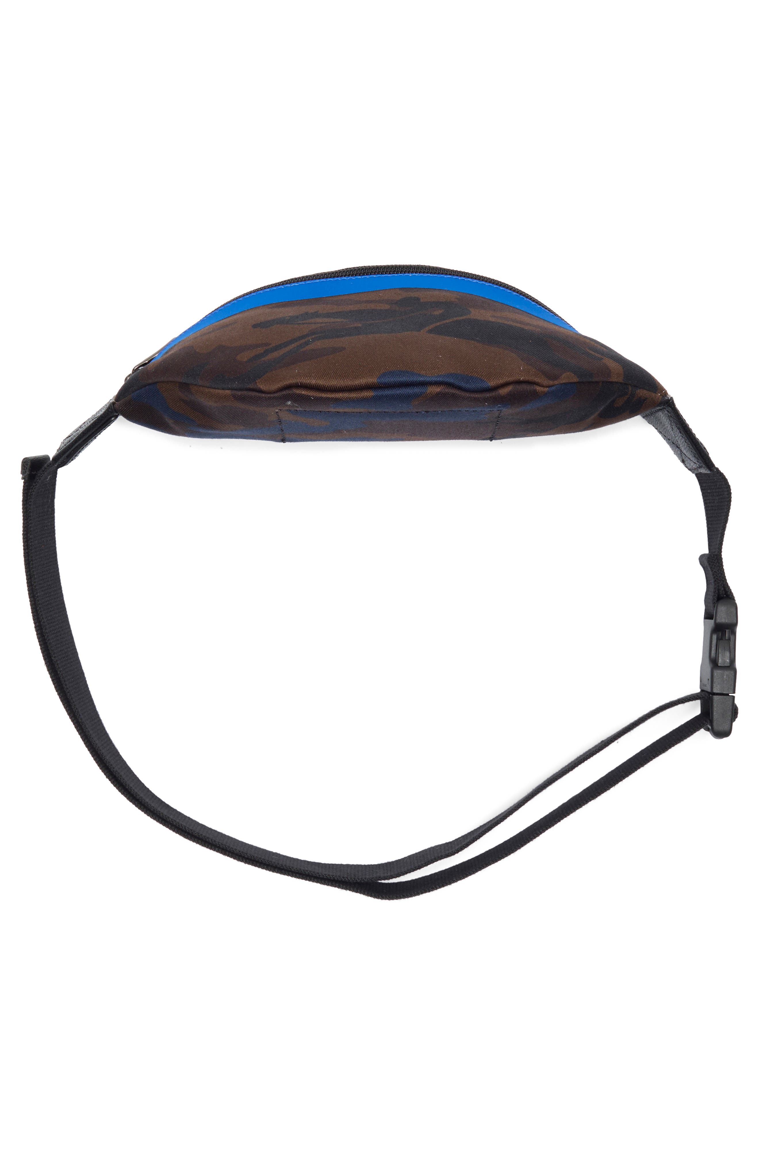 Longchamp Camo Belt Bag, Alternate, color, Navy