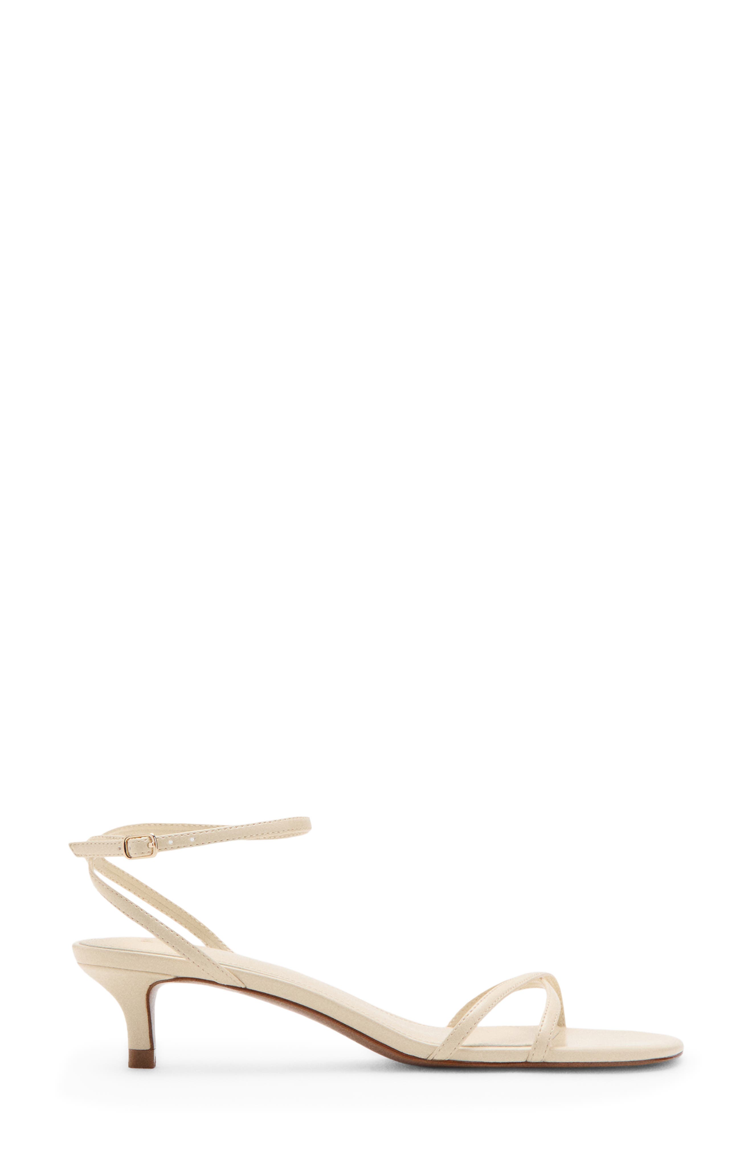 Ankle Strap Kitten Heel Sandal, Alternate, color, VANILLA