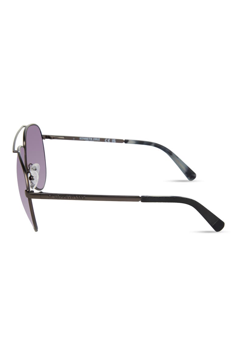 61mm Pilot Sunglasses, Alternate, color, MATTE GUNMETAL / SMOKE MIRROR