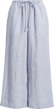 Caslon® Wide Leg Crop Linen Pants