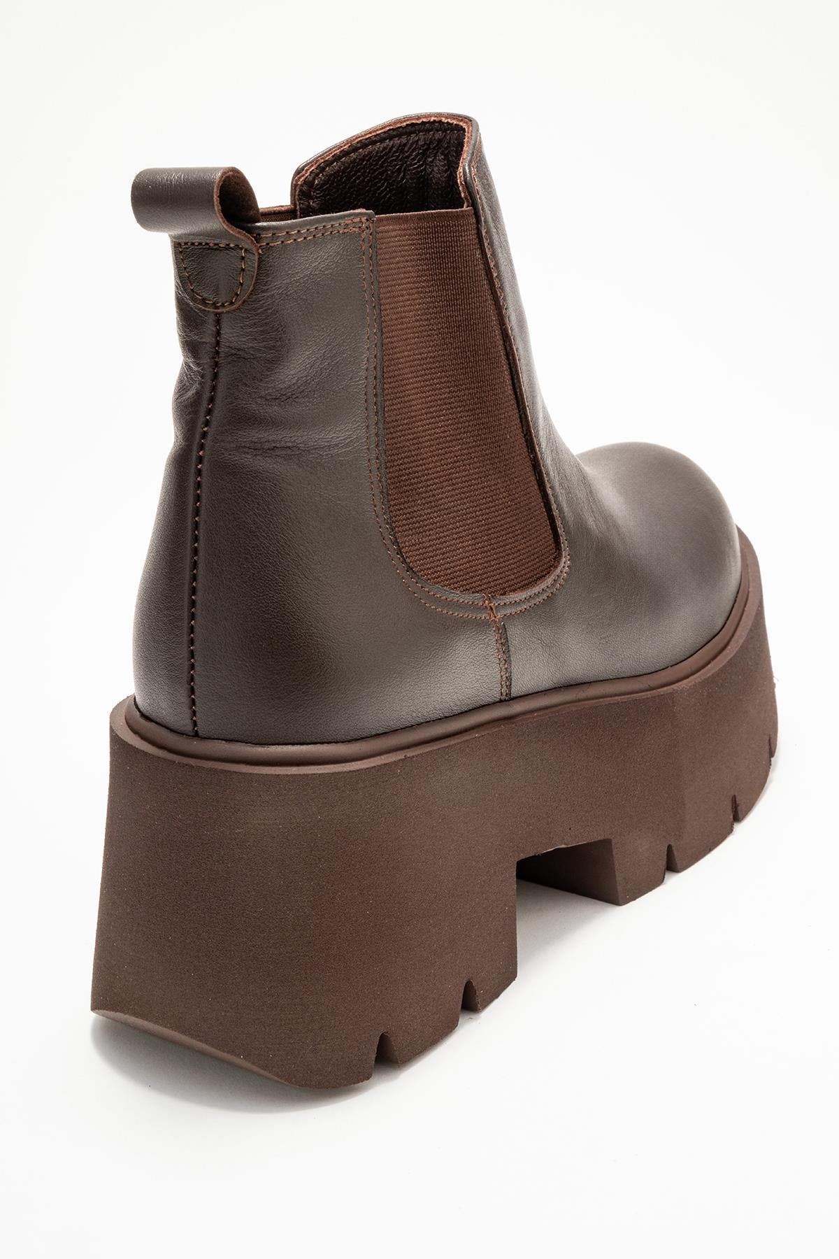 Clen Leather Platform Chelsea Boot, Alternate, color, Brown Leather