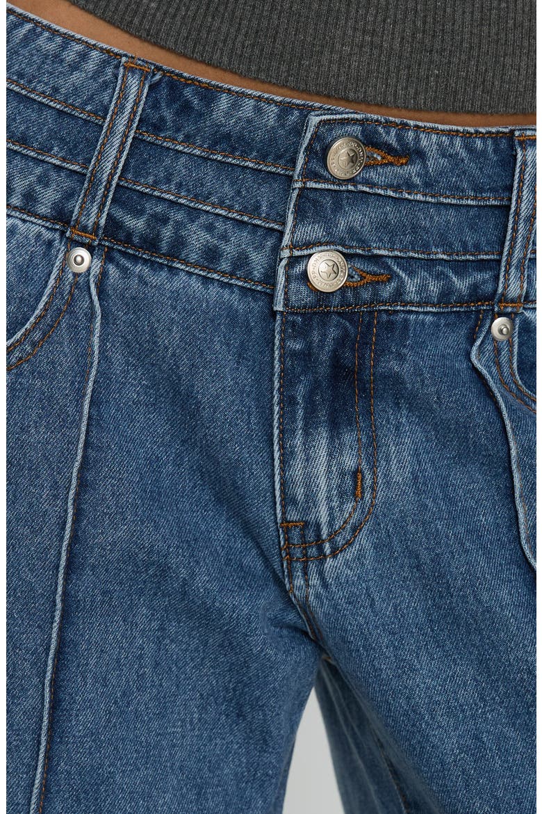 Hannalee Low Rise Wide Leg Jeans, Main, color, BLUE