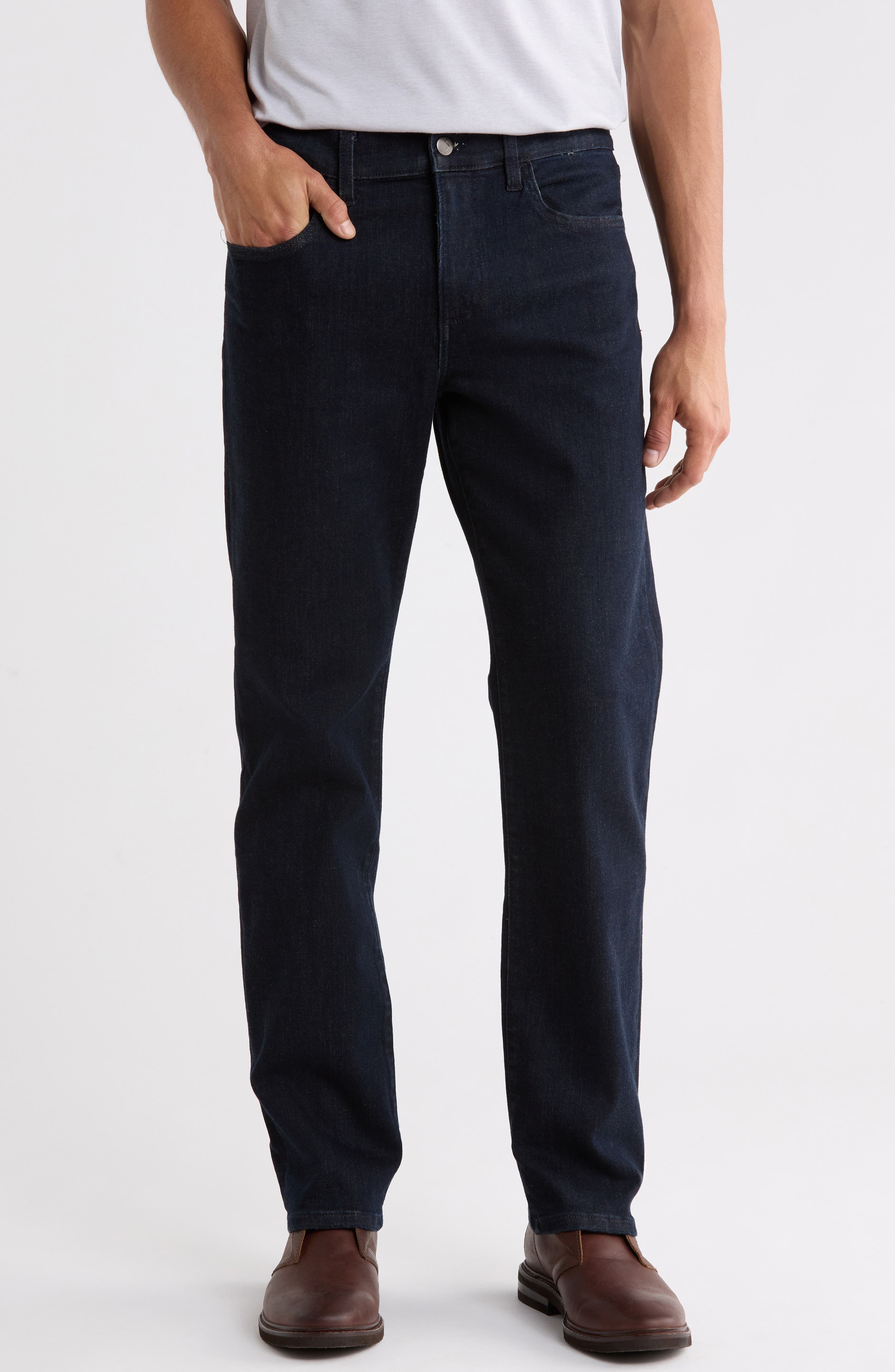 The Classic Mid Rise Straight Leg Jeans