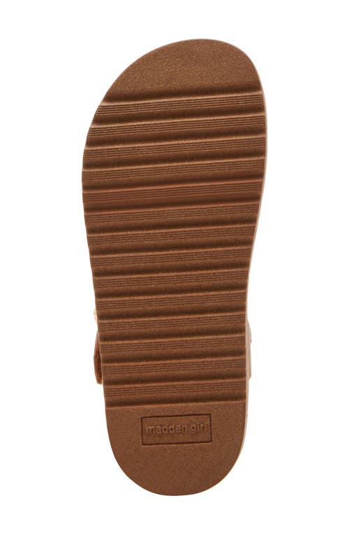 Steve Madden Kids' Jgal Platform Sandal In Tan