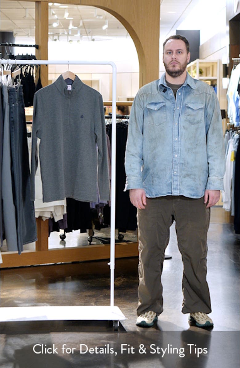 Heathered PiquÃ<sup>©</sup> Half Zip Pullover, sales video thumbnail