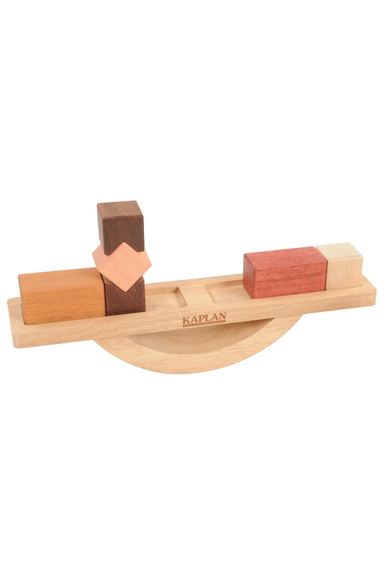 Wooden Block Balance Scale, Alternate, color, Multicolor